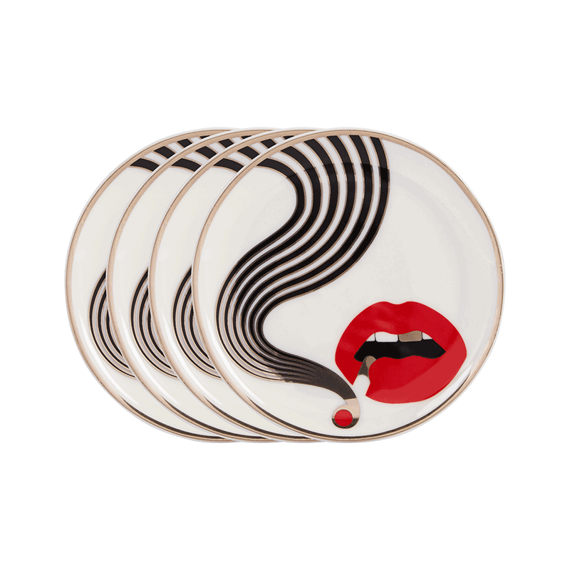 Higher Standards x Jonathan Adler Coaster Porcelain Home Goods : Accessories Higher Standards