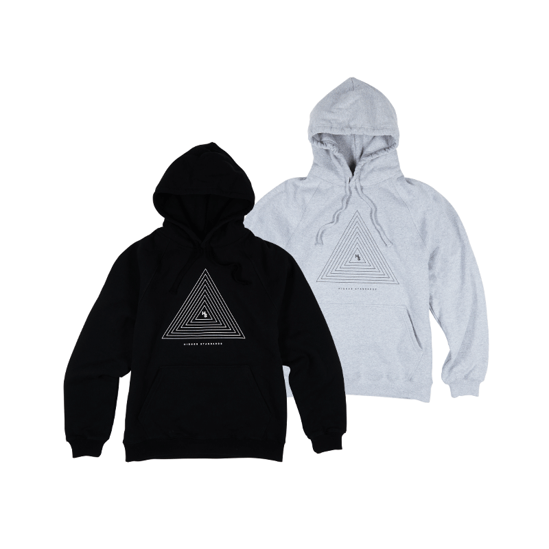 Higher Standards Hoodie - Concentric Triangle Apparel : Tops Higher Standards