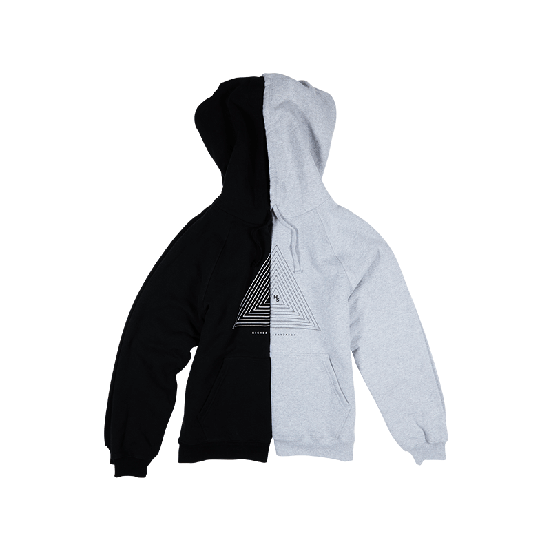 Higher Standards Hoodie - Concentric Triangle Apparel : Tops Higher Standards