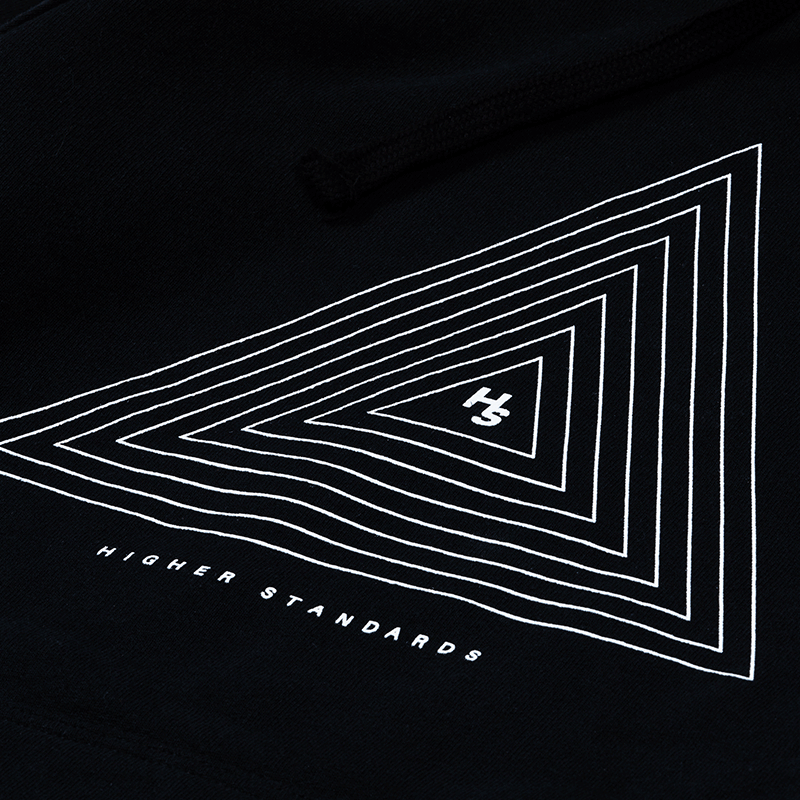 Higher Standards Hoodie - Concentric Triangle Apparel : Tops Higher Standards