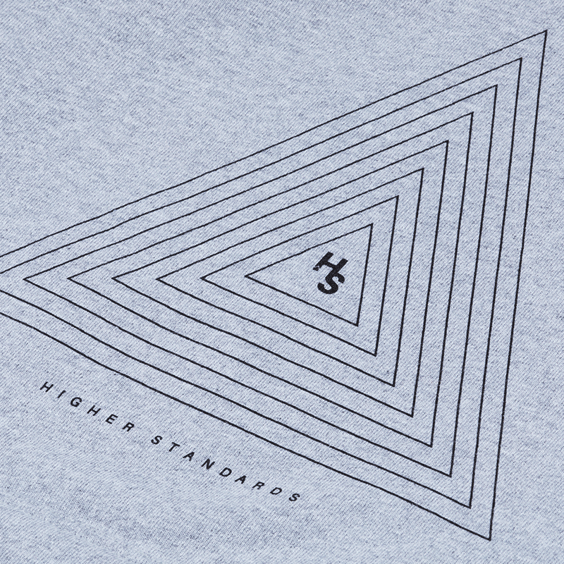 Higher Standards Hoodie - Concentric Triangle Apparel : Tops Higher Standards