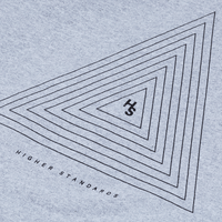 Higher Standards Hoodie - Concentric Triangle Apparel : Tops Higher Standards