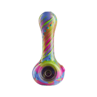 Eyce ORAFLEX Floral Spoon Pipe Silicone : Spoon Eyce ccgrnblu