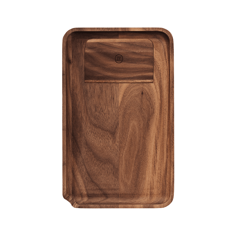 Marley Natural Black Walnut Rolling Tray
