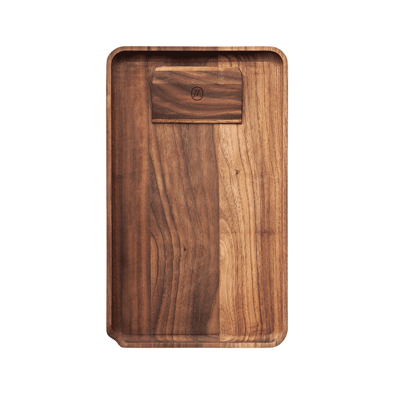 Marley Natural Black Walnut Rolling Tray
