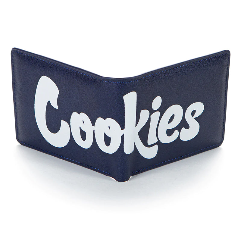 Cookies Billfold Wallet Textured Faux Leather Apparel : Accessories Cookies Navy