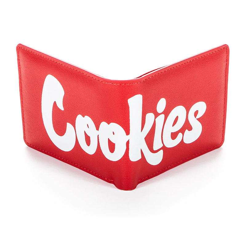 Cookies Billfold Wallet Textured Faux Leather Apparel : Accessories Cookies red