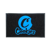 Cookies Floor Mat PVC and Vinyl Black with Blue Logo Lifestyle : Home Goods Cookies