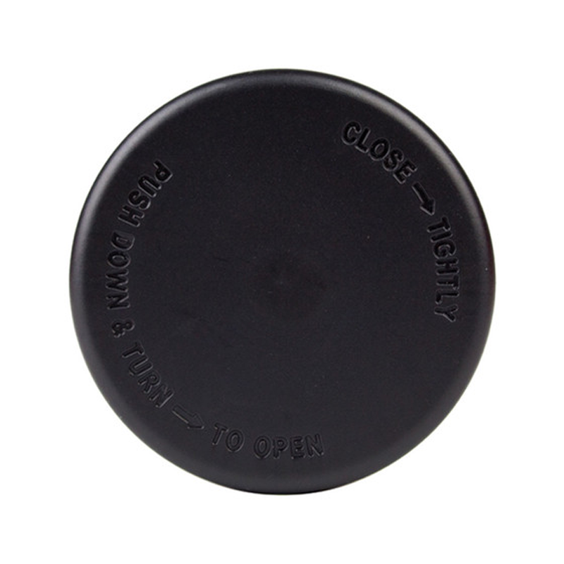 Flush V2 Jar CR Lid (NBP) : Universal Lid (48/400) : Black