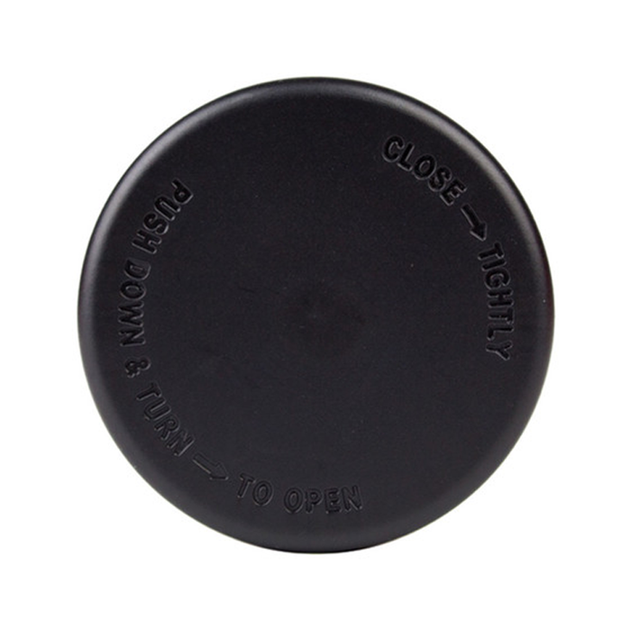 Flush V2 Jar CR Lid (NBP) : Universal Lid (48/400) : Black