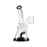 Groove Banger Hanger 7 Inches Glass : Rig Groove BlkClear
