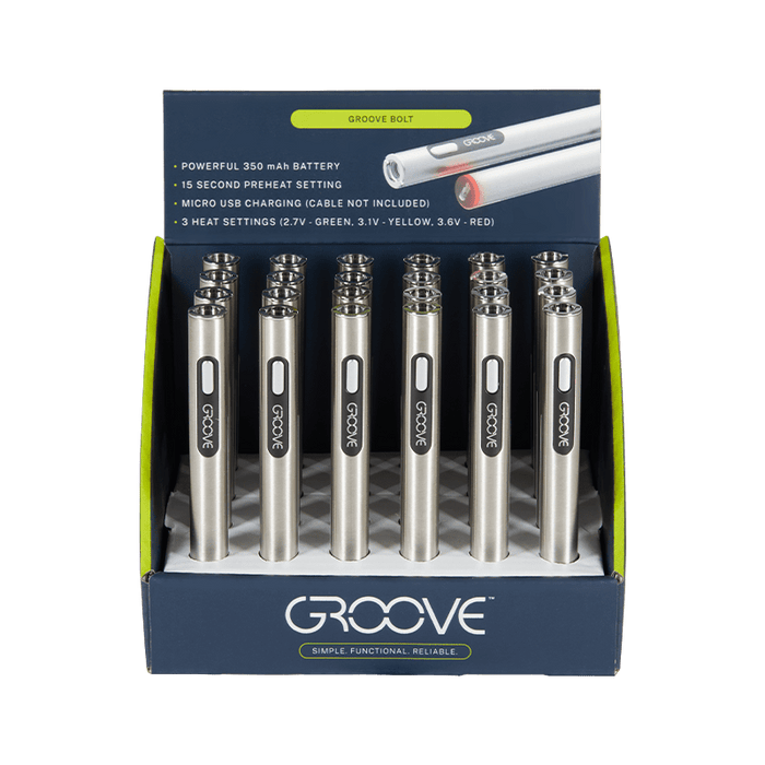 Groove Bolt 510 Battery 24ct POP