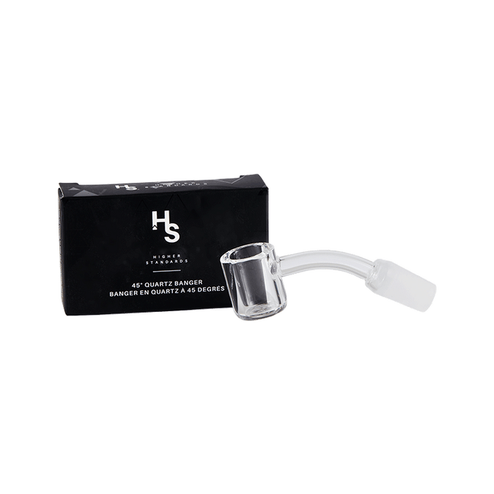Higher Standards 45 Degree Quartz Banger Glass Glass : Accessories Higher Standards