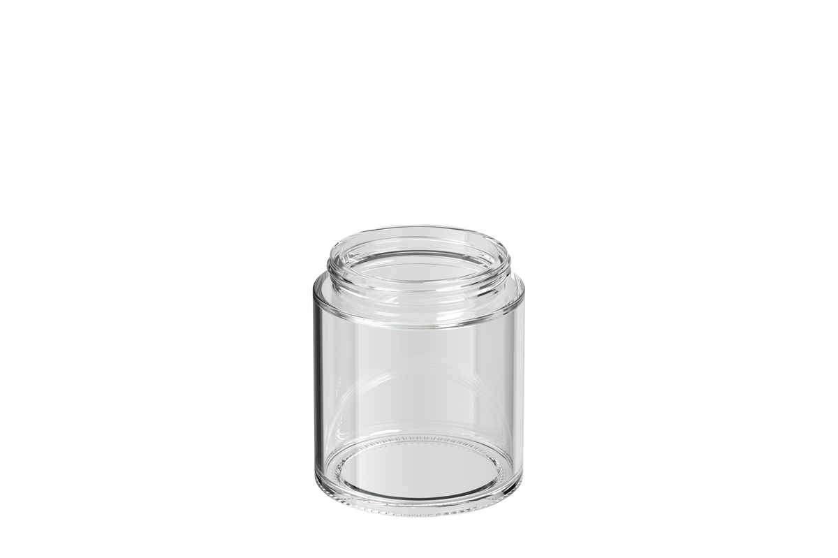 Kolossus 250mL Glass Jar : (66/400) : Clear : 60ct