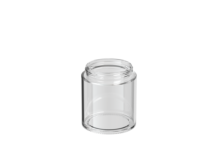 Kolossus 250mL Glass Jar : (66/400) : Clear : 60ct