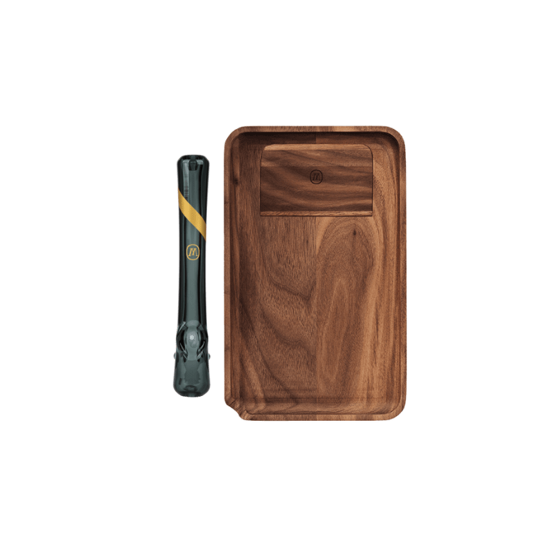 Marley Natural Smoked Glass Steamroller + Small Tray Bundle