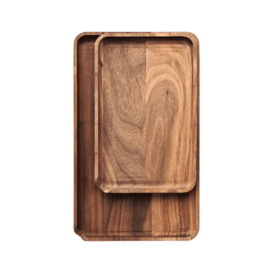 Marley Natural Black Walnut Rolling Tray