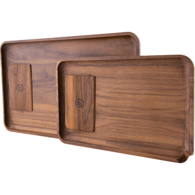 Marley Natural Black Walnut Rolling Tray