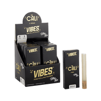 VIBES The Cali - 2 Gram Box Papers, Cones, and Wraps : Cones Vibes Rolling Papers Ultra Thin (Black) 24pk cali2g