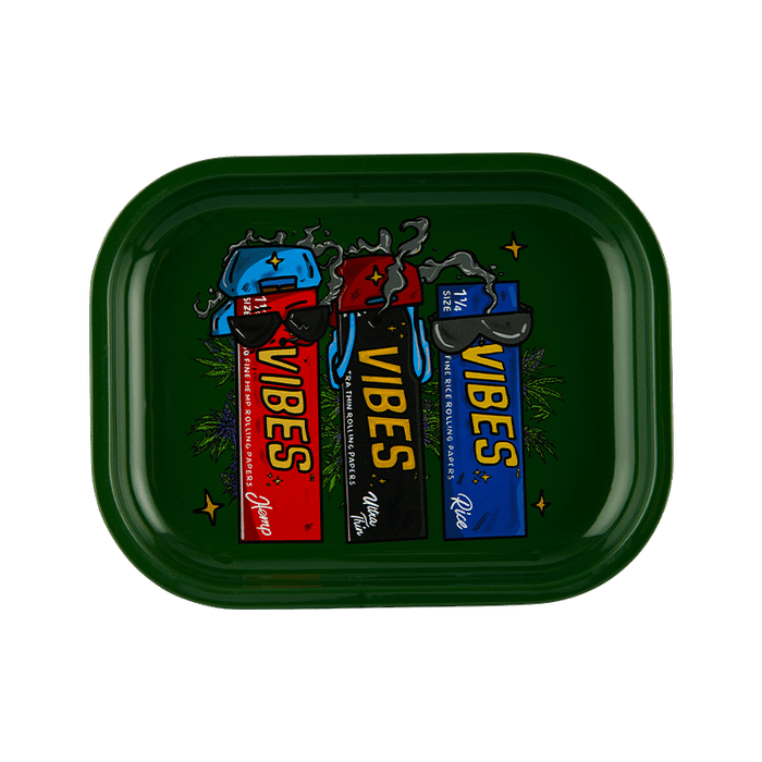 Vibes Aluminum 3s a Crowd Trays Accessories : Rolling Trays Vibes Rolling Papers small 3sacrowd