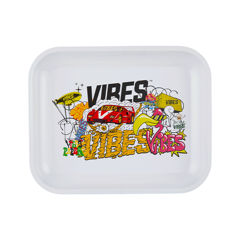 VIBES Collage Aluminum tray