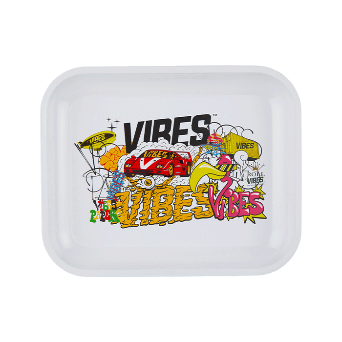 VIBES Collage Aluminum tray
