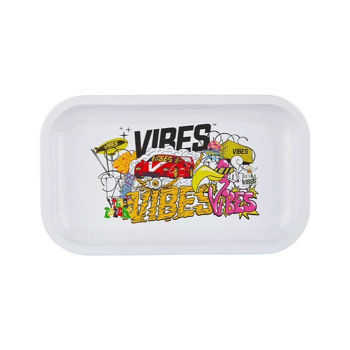 VIBES Collage Aluminum tray