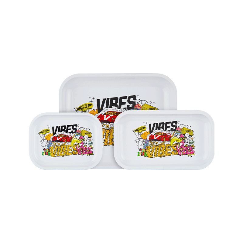 VIBES Collage Aluminum tray