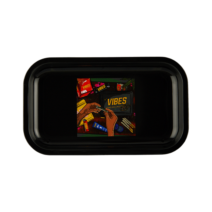 Vibes Aluminum Now We Roll Trays Accessories : Rolling Trays Vibes Rolling Papers medium nowweroll