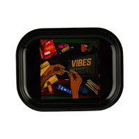 Vibes Aluminum Now We Roll Trays Accessories : Rolling Trays Vibes Rolling Papers small nowweroll