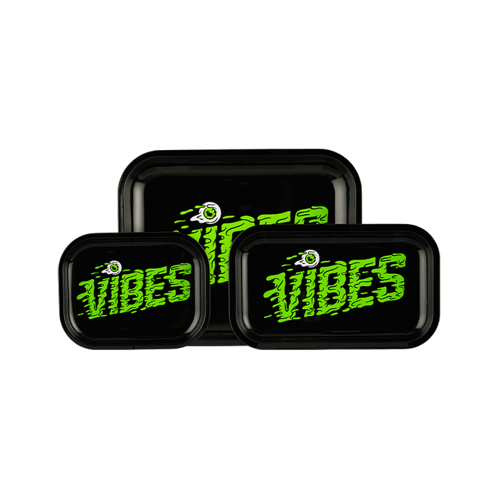 VIBES Slime Aluminum Tray Accessories : Rolling Trays Vibes Rolling Papers
