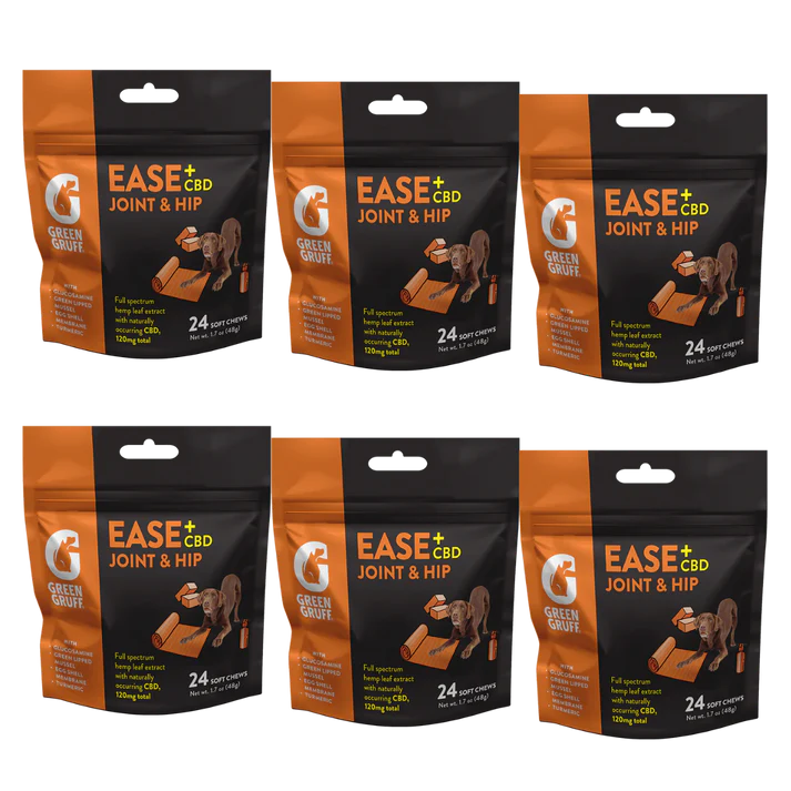 Green Gruff CBD Ease Joint & Hip - 24 Soft Chews (6-Pack)
