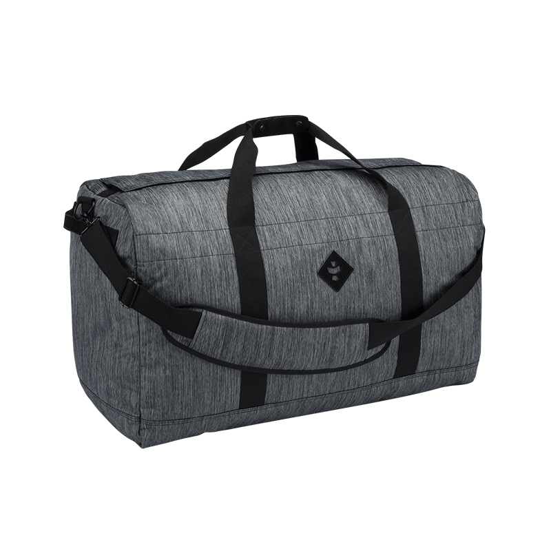 Revelry Continental Luggage and Travel Products : Duffle Revelry Supply Striped Gray  