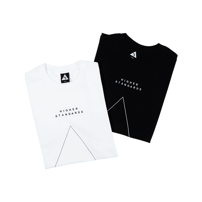 Higher Standards T-Shirt - Embroidered Triangle Apparel : Tops Higher Standards   