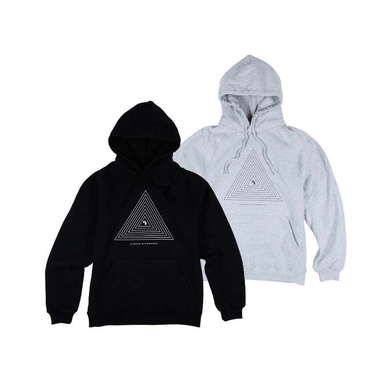 Higher Standards Hoodie - Concentric Triangle Apparel : Tops Higher Standards   