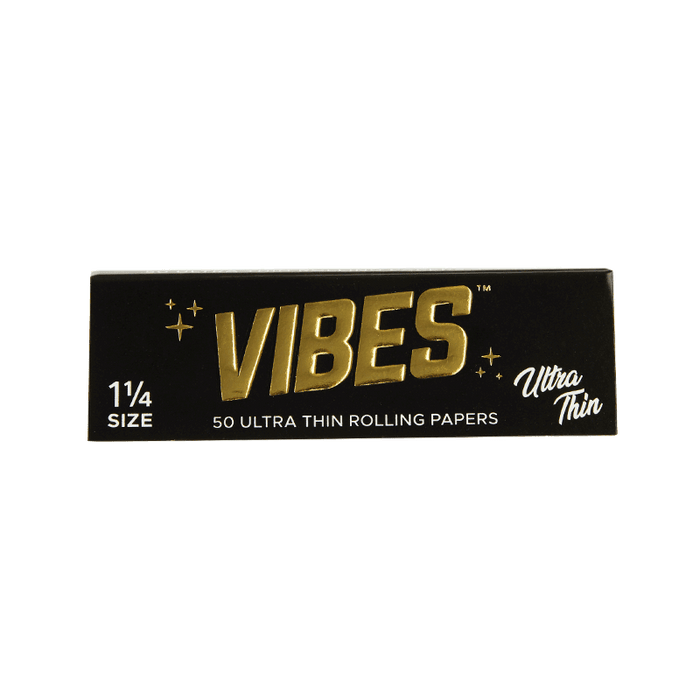 Vibes Rolling Papers - 1.25 Papers, Cones, and Wraps : Papers Vibes Rolling Papers Black  