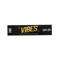 Vibes Rolling Papers - King Size Slim Papers, Cones, and Wraps : Papers Vibes Rolling Papers Ultra Thin (Black) 33pk paperkss