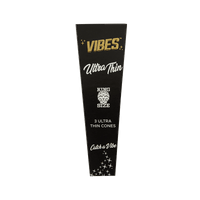 Vibes Cones - King Size Papers, Cones, and Wraps : Cones Vibes Rolling Papers Ultra Thin (Black) 3pk coneks