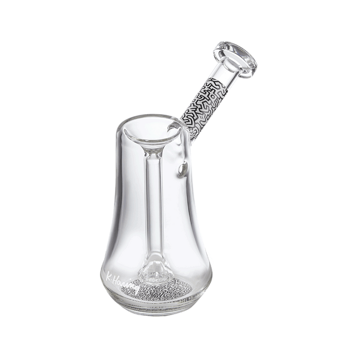 K.Haring Bubbler Glass : Bubbler K. Haring Glass Collection Black and White  