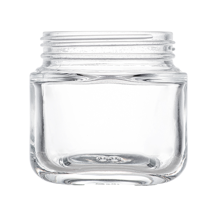 30 Dram Clear Square Glass Jar Pollen Gear 72ct