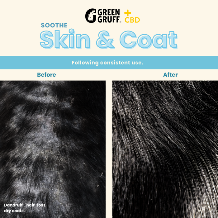 Green Gruff CBD Soothe Skin & Coat - 90 soft chews (4-Pack)