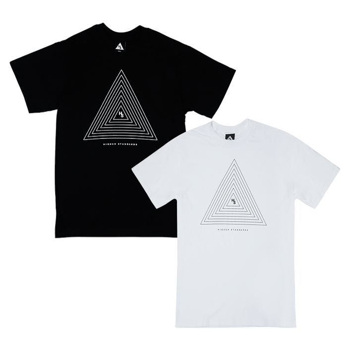 Higher Standards T-Shirt - Concentric Triangle Apparel : Tops Higher Standards   