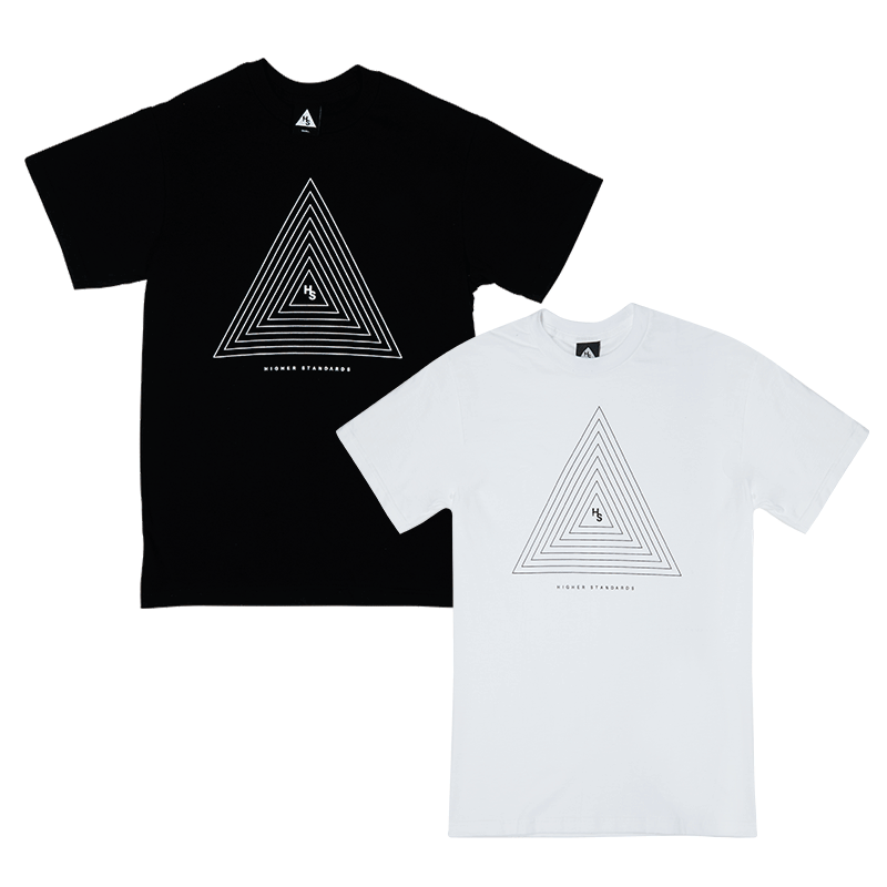 Higher Standards T-Shirt - Concentric Triangle Apparel : Tops Higher Standards   