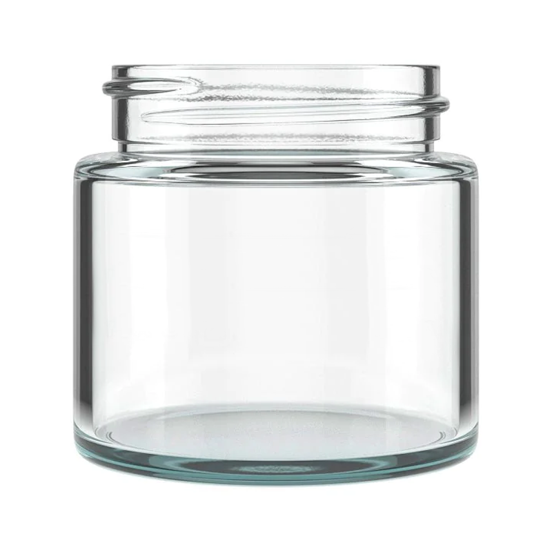 Jar Glass Base 3oz Straight Sided Extra Wide (53/450) Clear