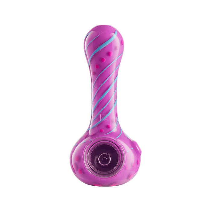 Eyce ORAFLEX Floral Spoon Pipe Silicone : Spoon Eyce flwrpur  