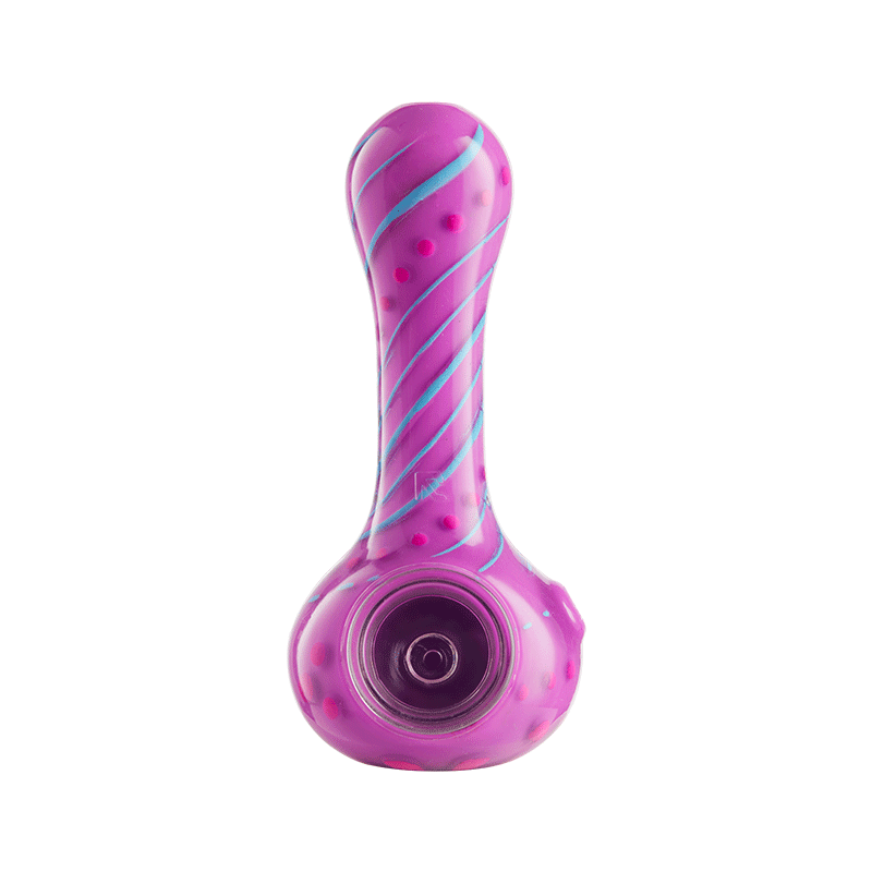 Eyce ORAFLEX Floral Spoon Pipe Silicone : Spoon Eyce flwrpur  