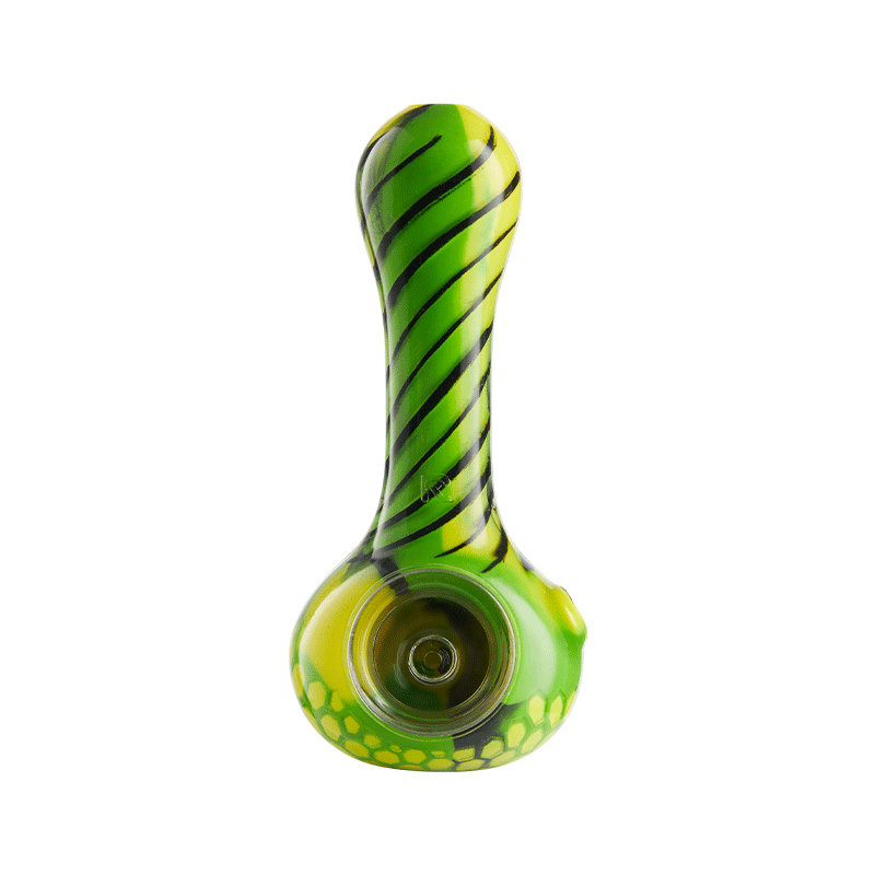 Eyce ORAFLEX Honeycomb Spoon Pipe Silicone : Spoon Eyce grnblkyel  