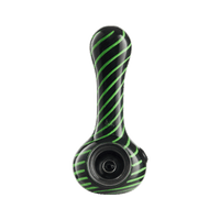 Eyce ORAFLEX Spiral Spoon Pipe Silicone : Spoon Eyce blkgrn  