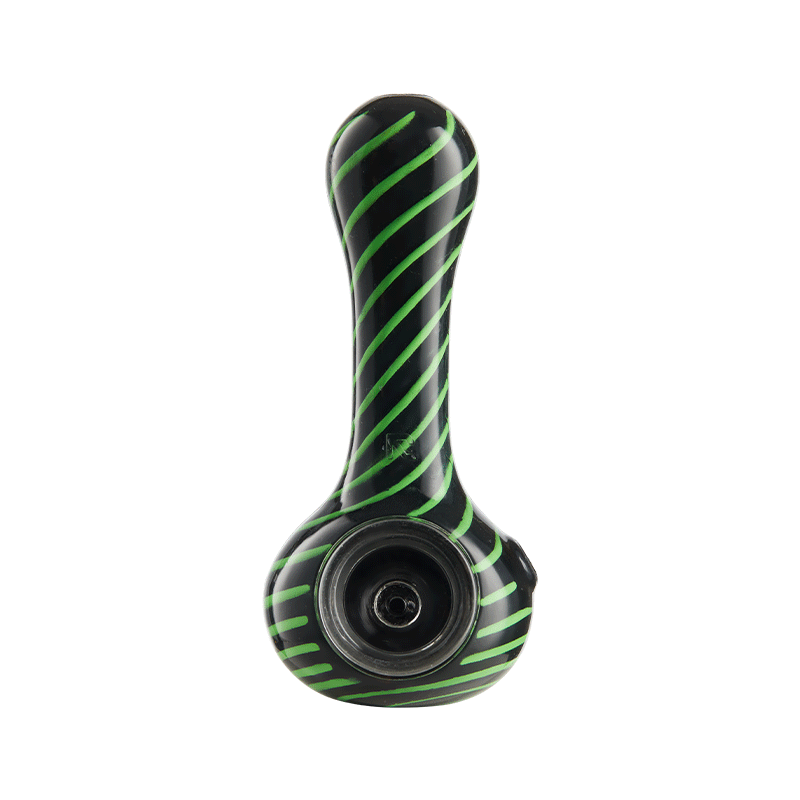 Eyce ORAFLEX Spiral Spoon Pipe Silicone : Spoon Eyce blkgrn  