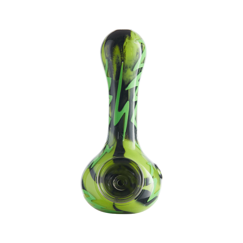 Eyce ORAFLEX Switchback Spoon Pipe Silicone : Spoon Eyce creatrgrn  